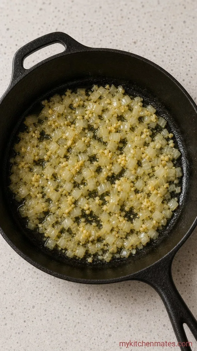 Step 1: Sauté the Onion and Garlic