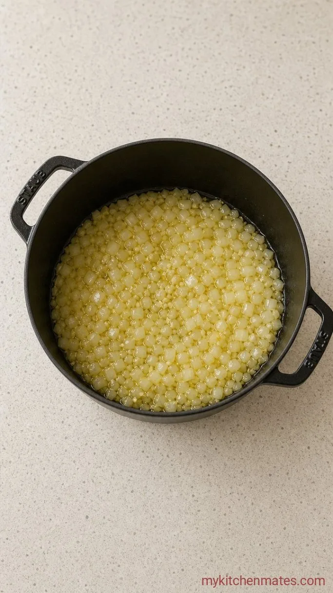 Step 1: Sauté the Onion and Garlic