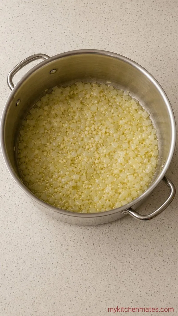 Step 1: Sauté the Onion and Garlic