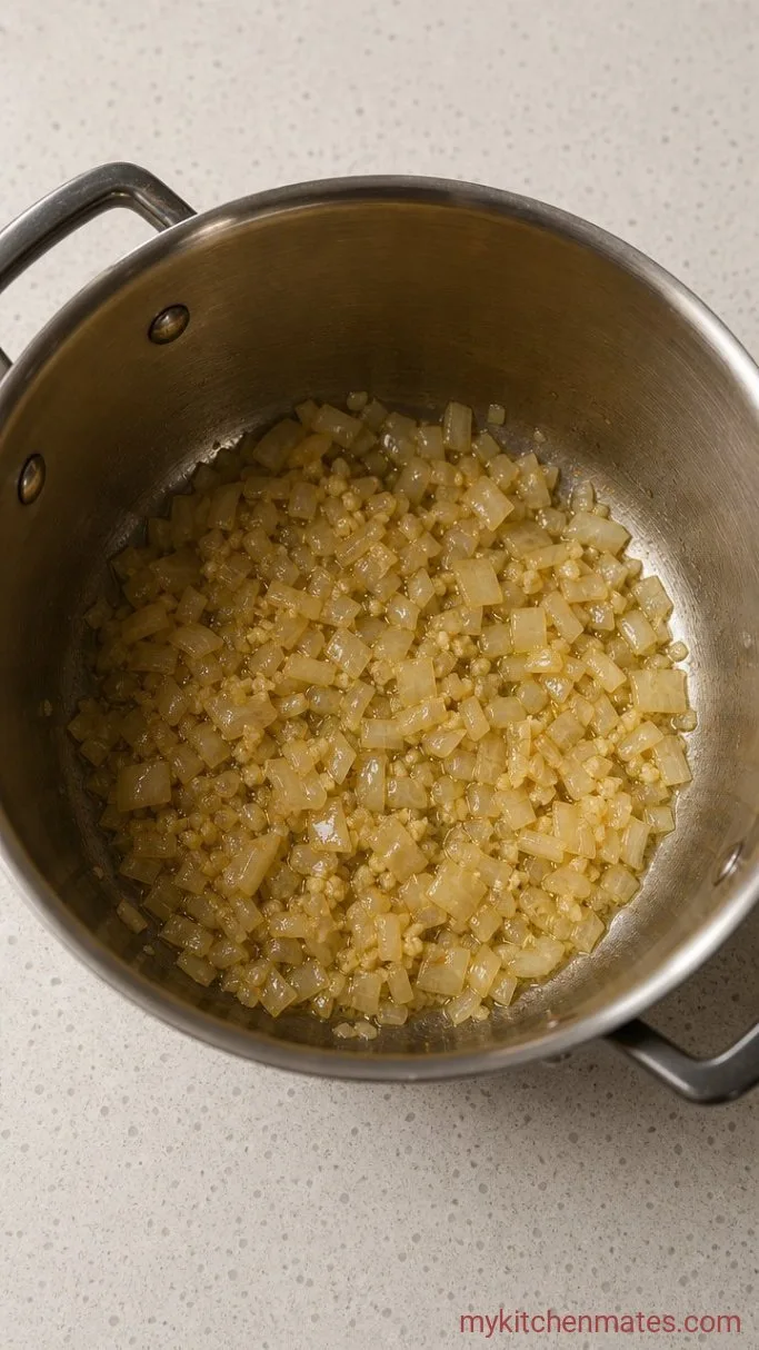 Step 1: Sauté the Onion and Garlic