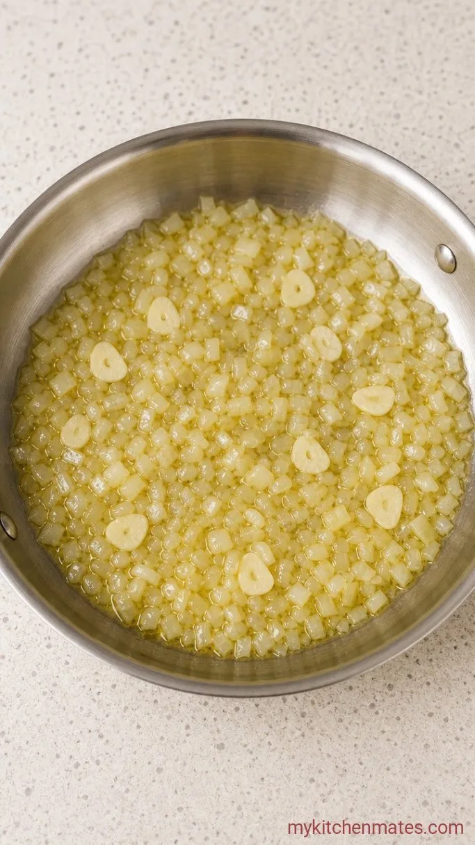 Step 1: Sauté the Onion and Garlic