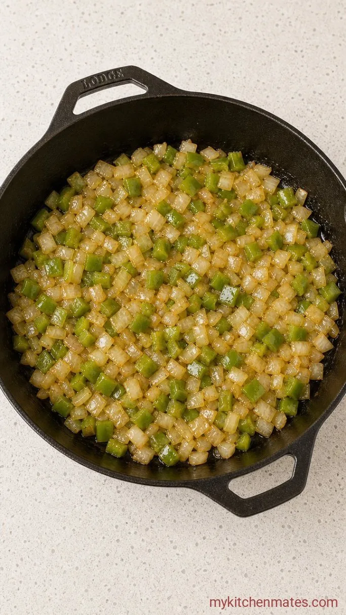 Step 1: Sauté the Onion and Pepper