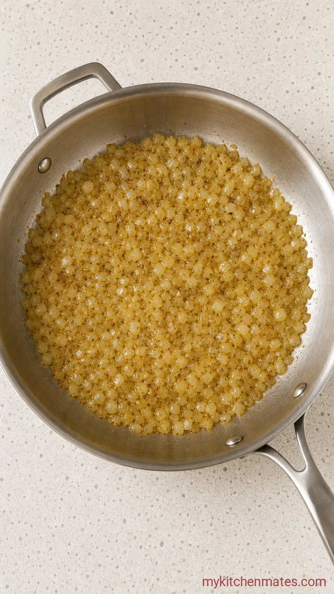 Step 1: Sauté the Onion and Spices