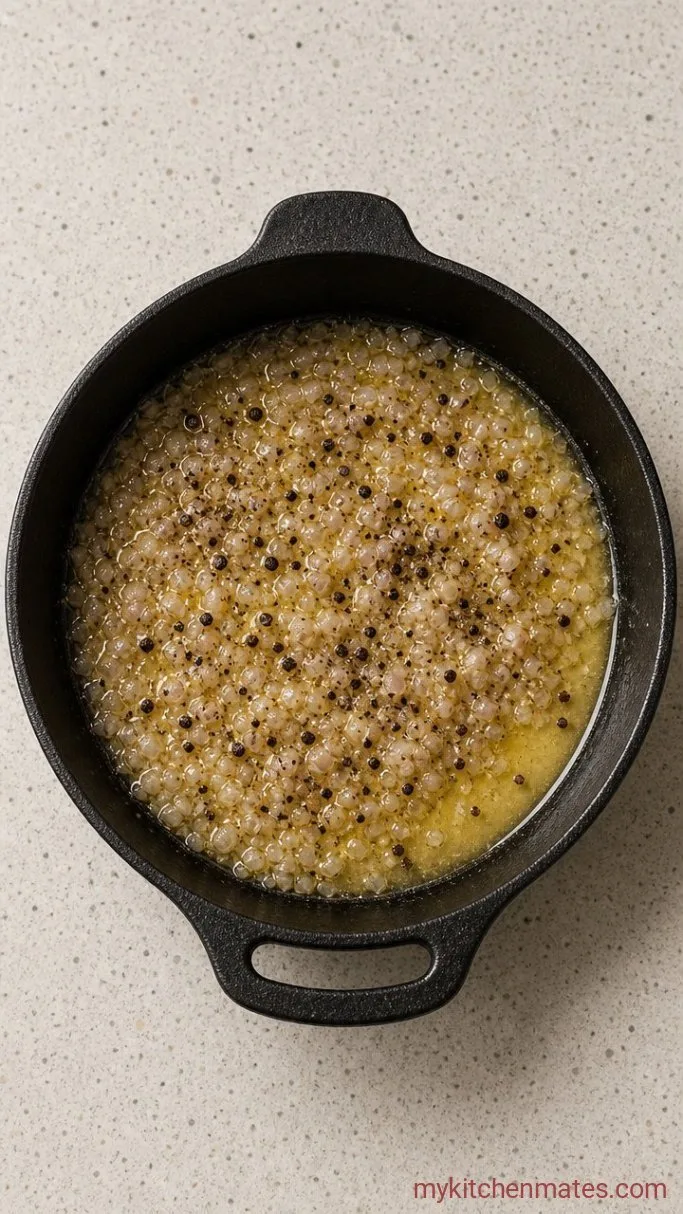 Step 1: Sauté the Shallots and Peppercorns