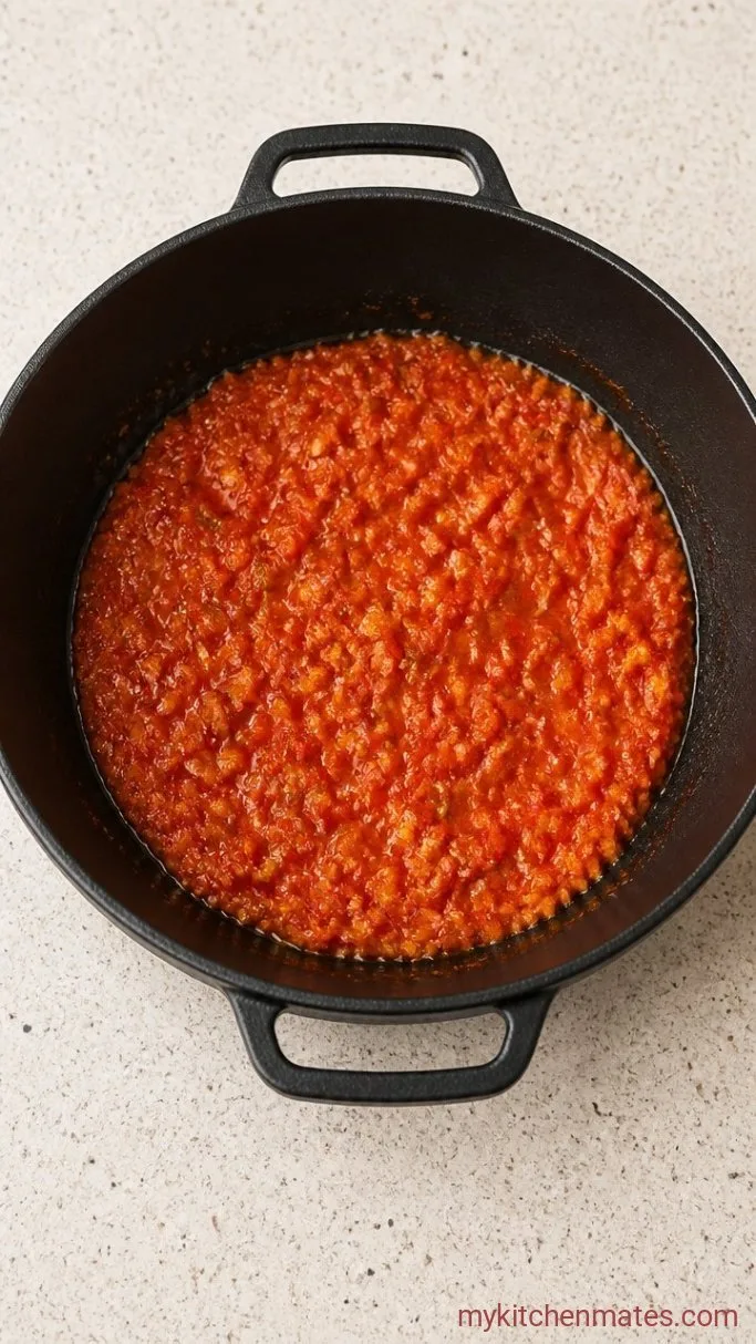 Arroz con Gandules: 30-Minute Puerto Rican Rice with Sofrito and Pigeon Peas Step 1: Sauté the Sofrito and Tomato Sauce