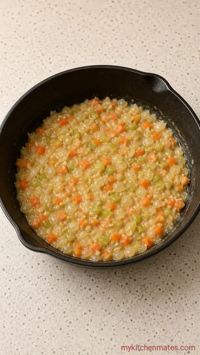 Step 1: Sauté the Vegetables and Build the Roux