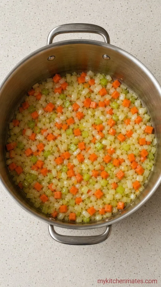 Creamy Buffalo Chicken Soup (One Pot, 40 Minutes) Step 1: Sauté the Vegetables
