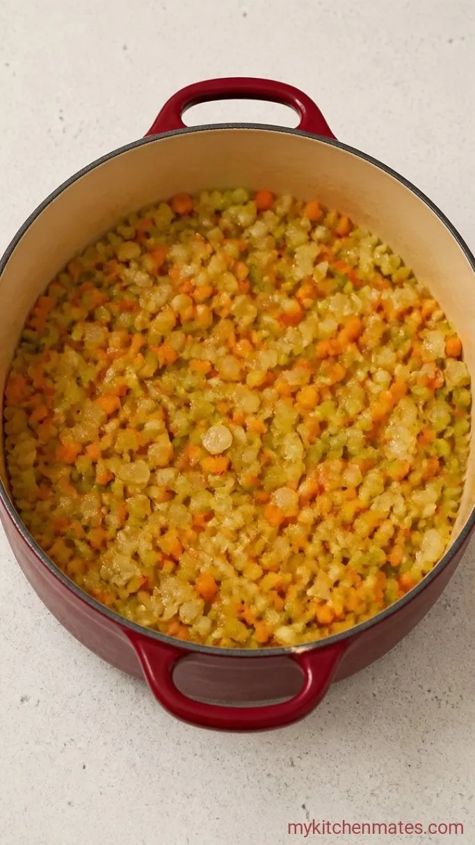 One-Pot Chicken Lentil Soup Step 1: Sauté the Vegetables