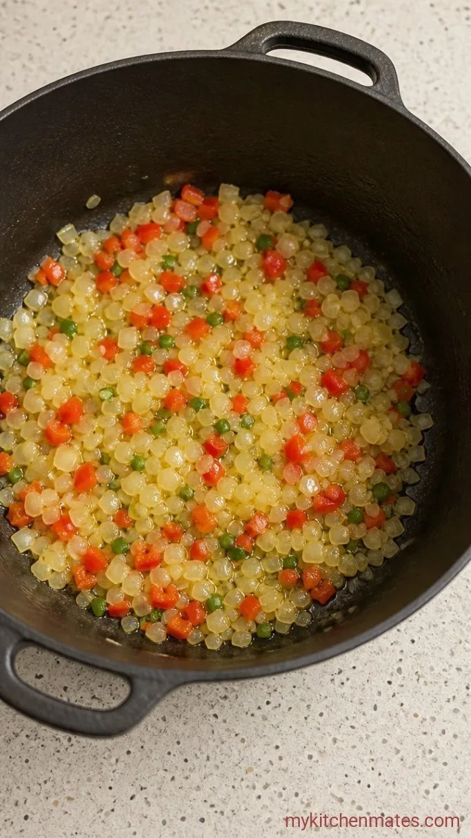 30-Minute Low Carb Chicken Tortilla Soup Step 1: Sauté the Vegetables