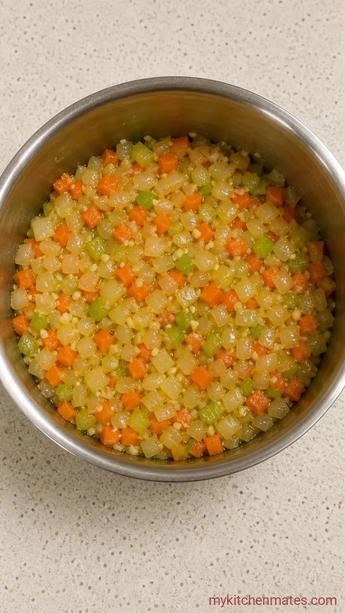 30-Minute Creamy Vegetable Soup Step 1: Sauté the Vegetables