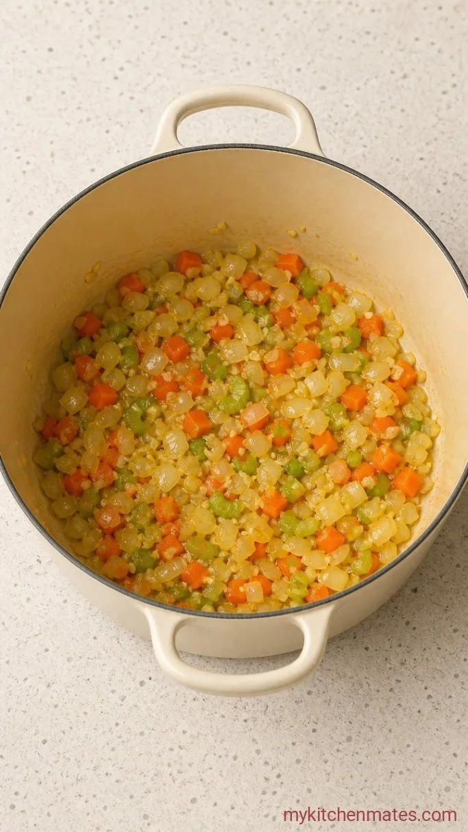 30-Minute Creamy Vegetarian Gnocchi Soup Step 1: Sauté the Vegetables