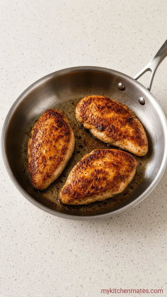 Crispy Chi-Chi's Chicken Chimichangas Step 1: Sear and Shred the Chicken