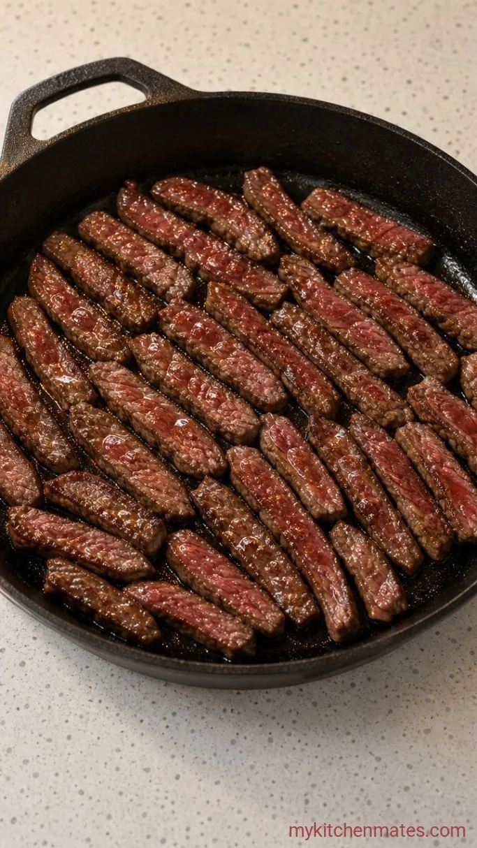 30-Minute Gluten-Free Beef Stroganoff Step 1: Sear the Beef