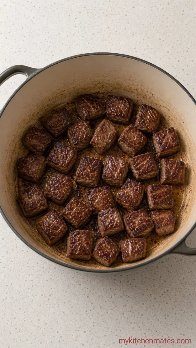 Hearty One-Pot Japanese Beef Curry Step 1: Sear the Beef