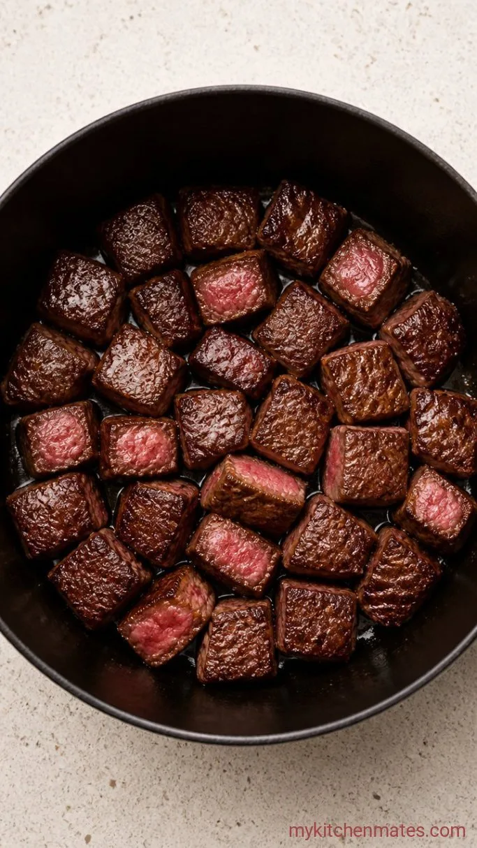 Smoky Brisket Chili (Stovetop or Slow Cooker) Step 1: Sear the Brisket