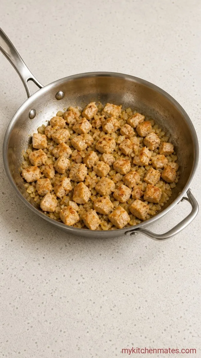 Step 1: Sear the Chicken and Onion