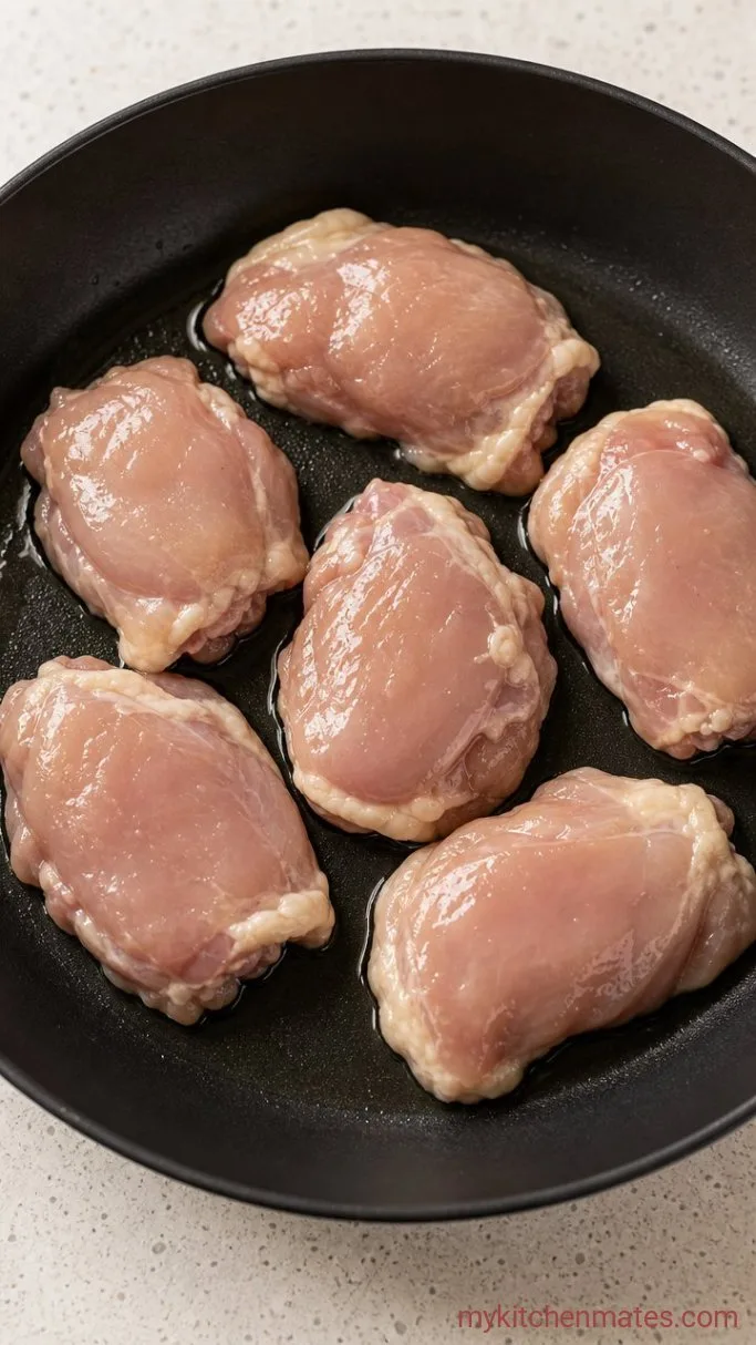 Step 1: Sear the Chicken Thighs