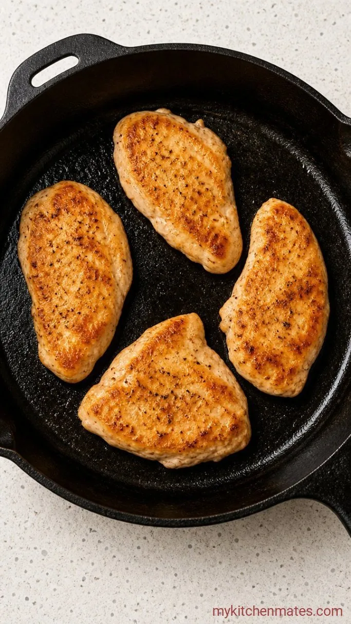 Quick Sticky Teriyaki Chicken Breast Step 1: Sear the Chicken