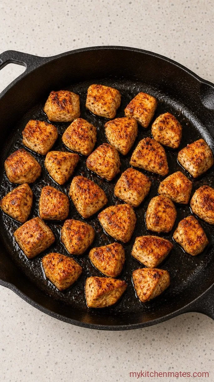 One-Pan Chicken Fajita Casserole Step 1: Sear the Chicken