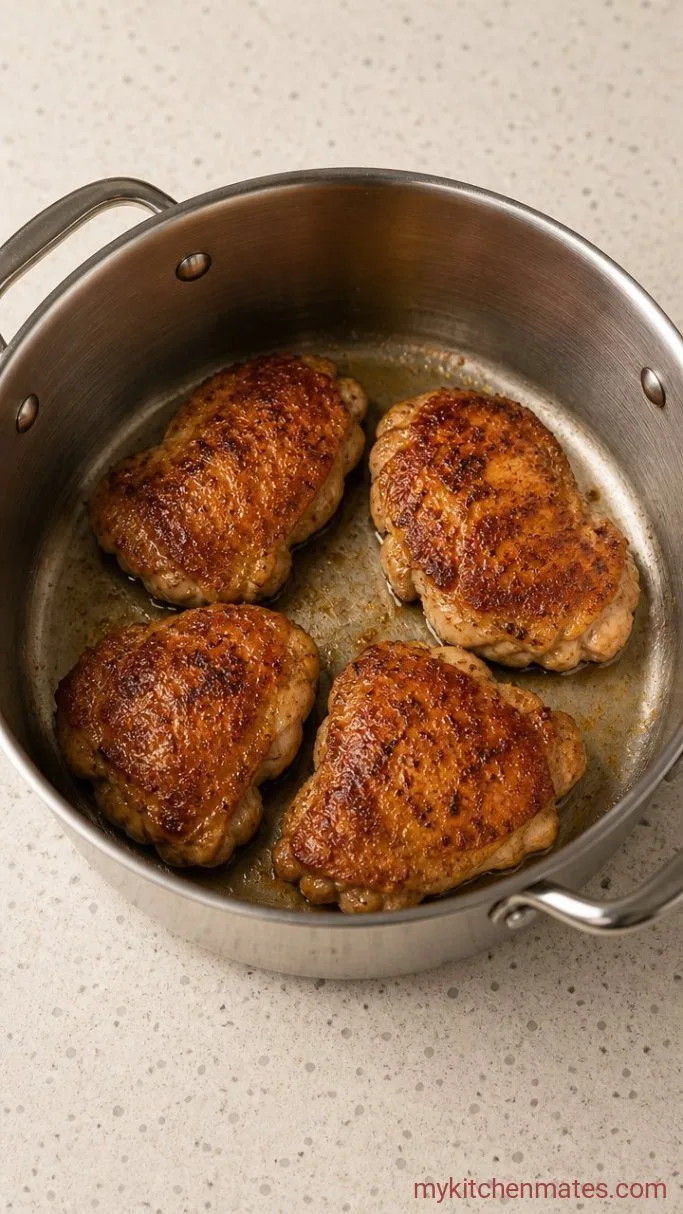 30-Minute Thai Chicken Soup (Tom Kha Gai) Step 1: Sear the Chicken