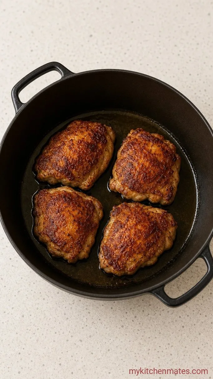 45-Minute Chicken Sotanghon Soup (Filipino Noodle Soup) Step 1: Sear the Chicken