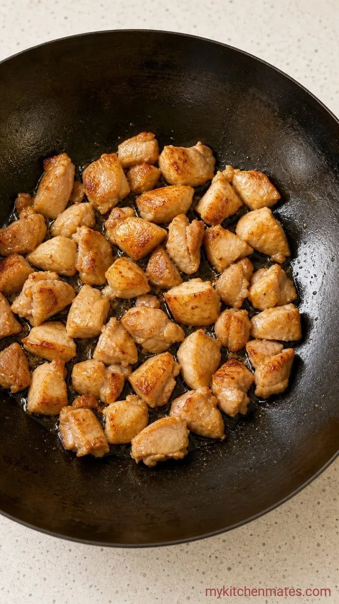 25-Minute Chicken Fried Rice with Pineapple Step 1: Sear the Chicken