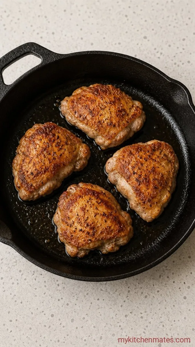 20-Minute Sticky Sweet Chili Chicken Step 1: Sear the Chicken