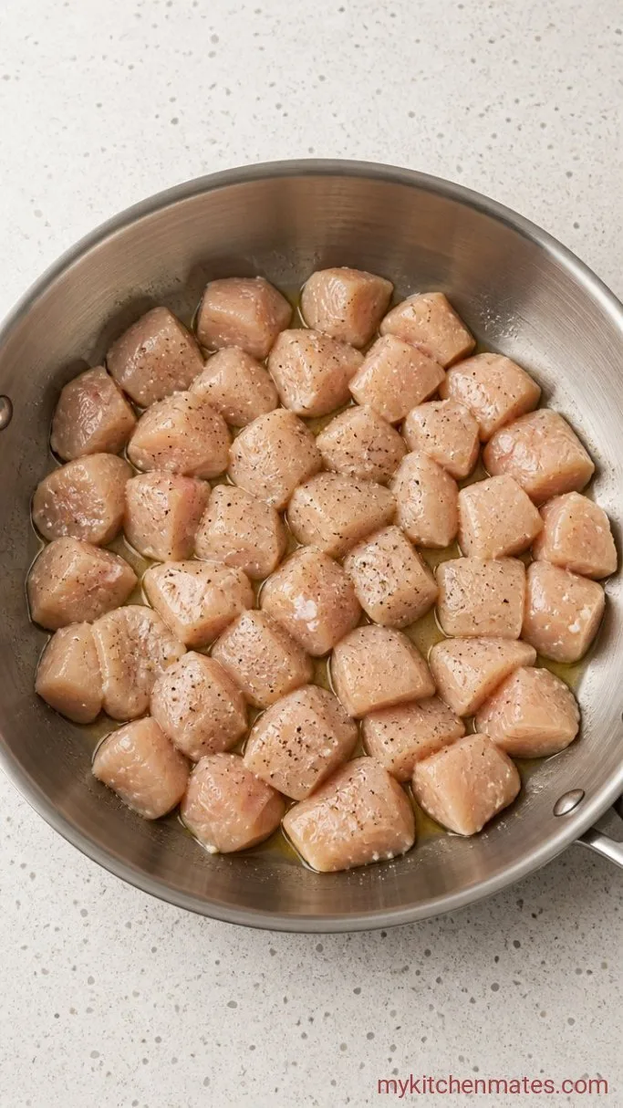 Creamy One-Pan Italian Chicken Pasta Step 1: Sear the Chicken