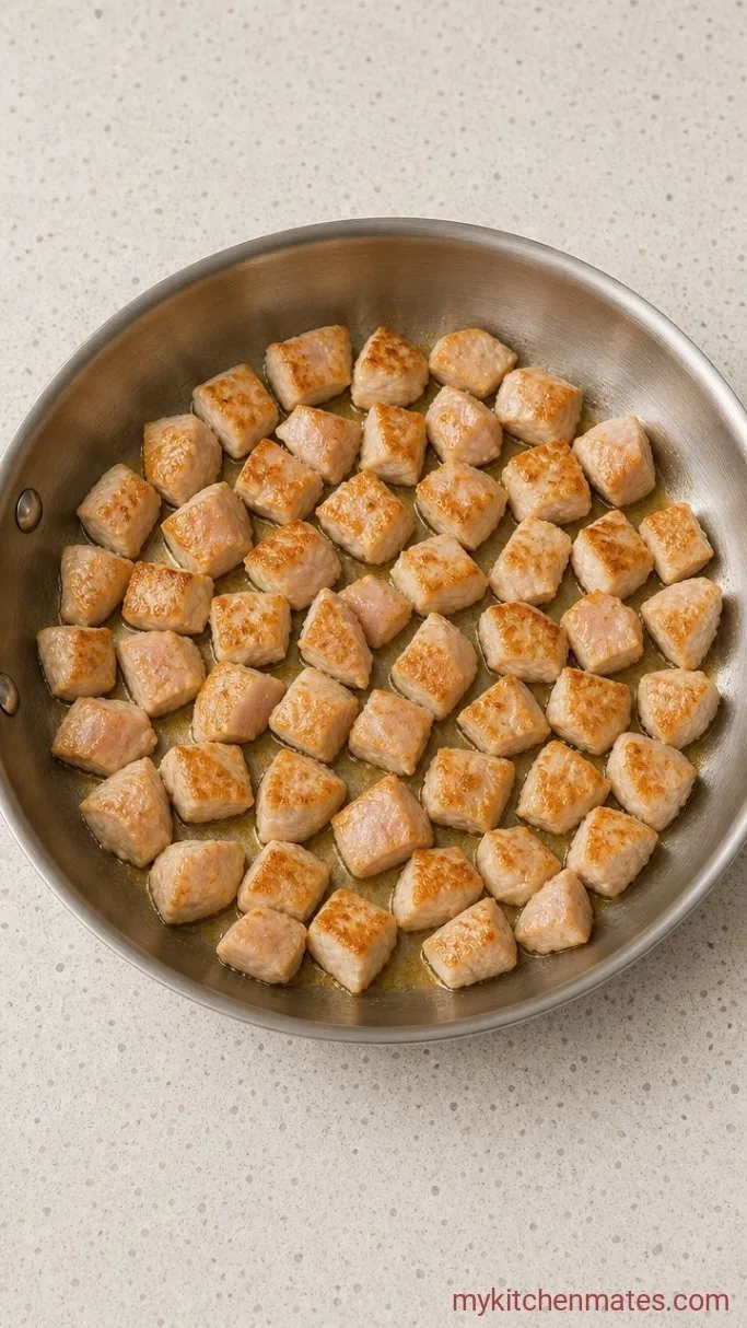 30-Minute Creamy Sundried Tomato Chicken Pasta Step 1: Sear the Chicken
