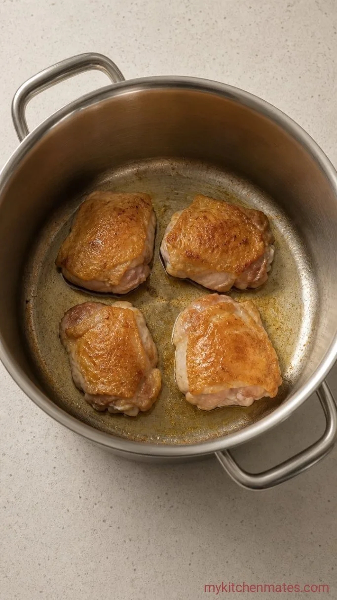Hearty Gluten-Free Chicken and Rice Soup Step 1: Sear the Chicken