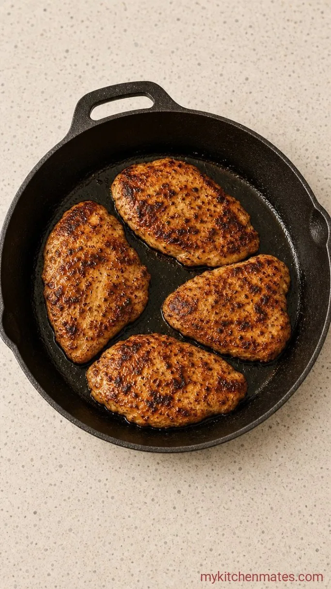 15-Minute Chicken Caesar Wraps Step 1: Sear the Chicken