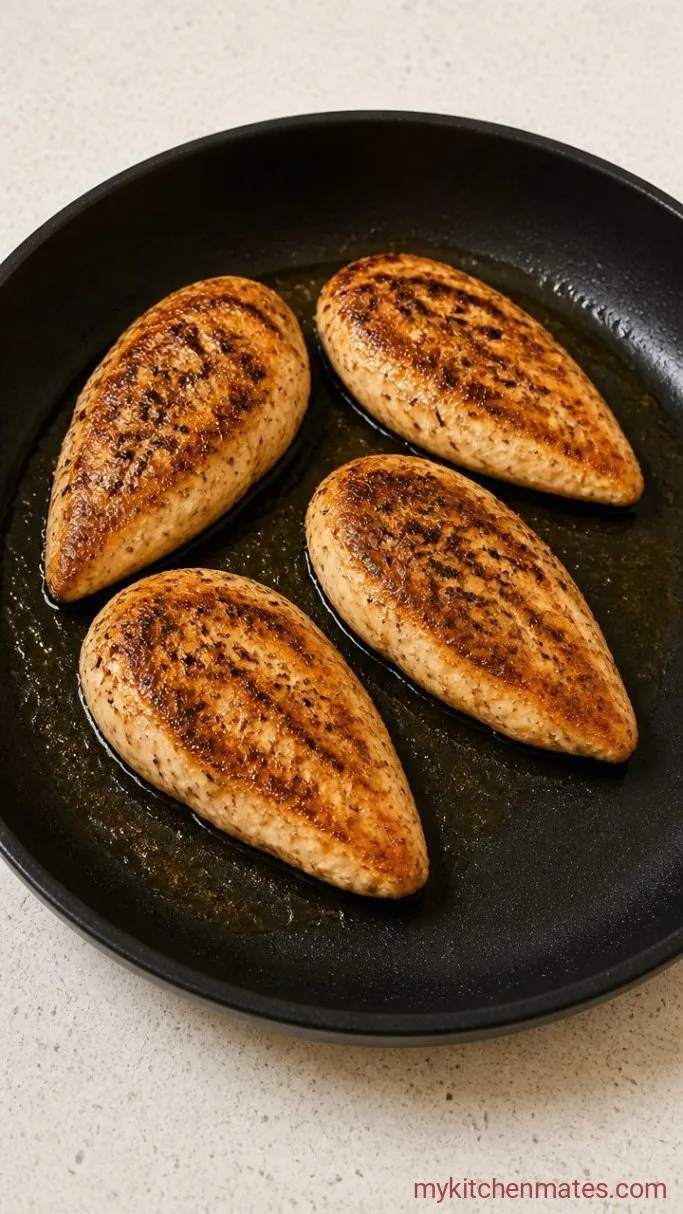 30-Minute Chicken Fettuccine Alfredo Step 1: Sear the Chicken