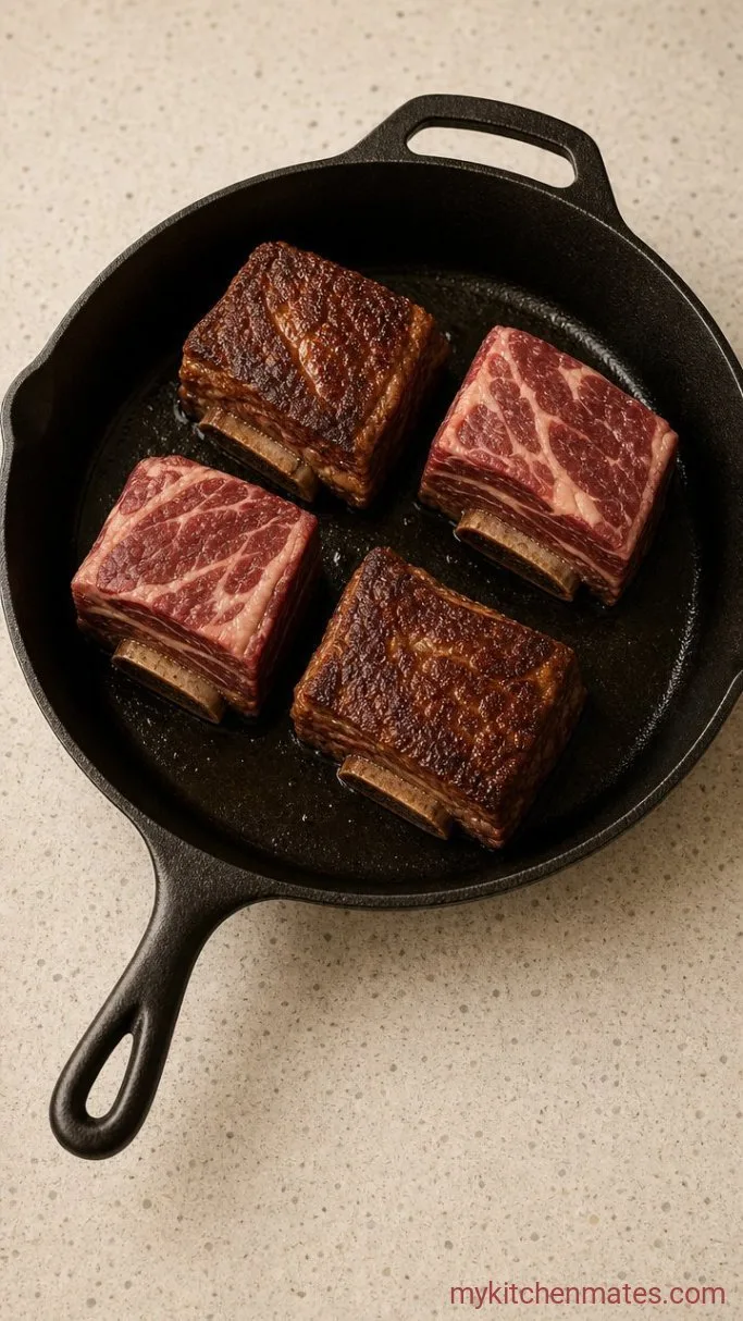 Step 1: Sear the Short Ribs
