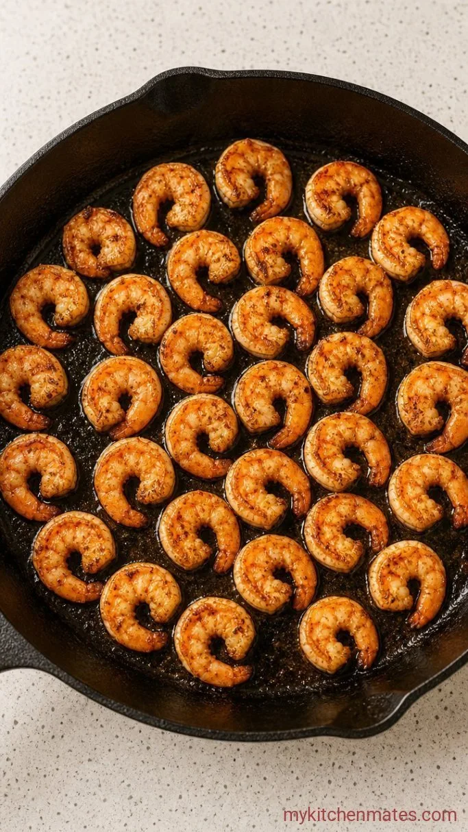 Creamy Garlic Shrimp Mac and Cheese Step 1: Sear the Shrimp