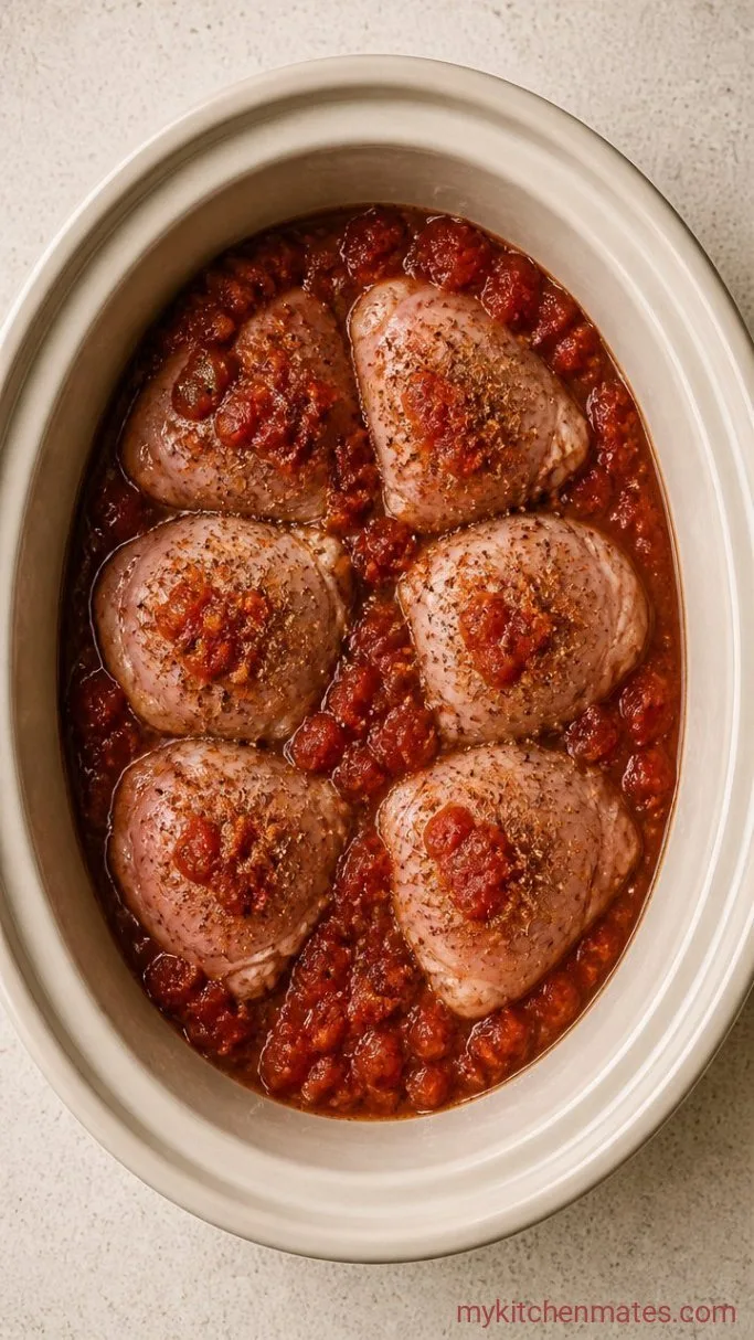 Step 1: Season and Add the Chicken