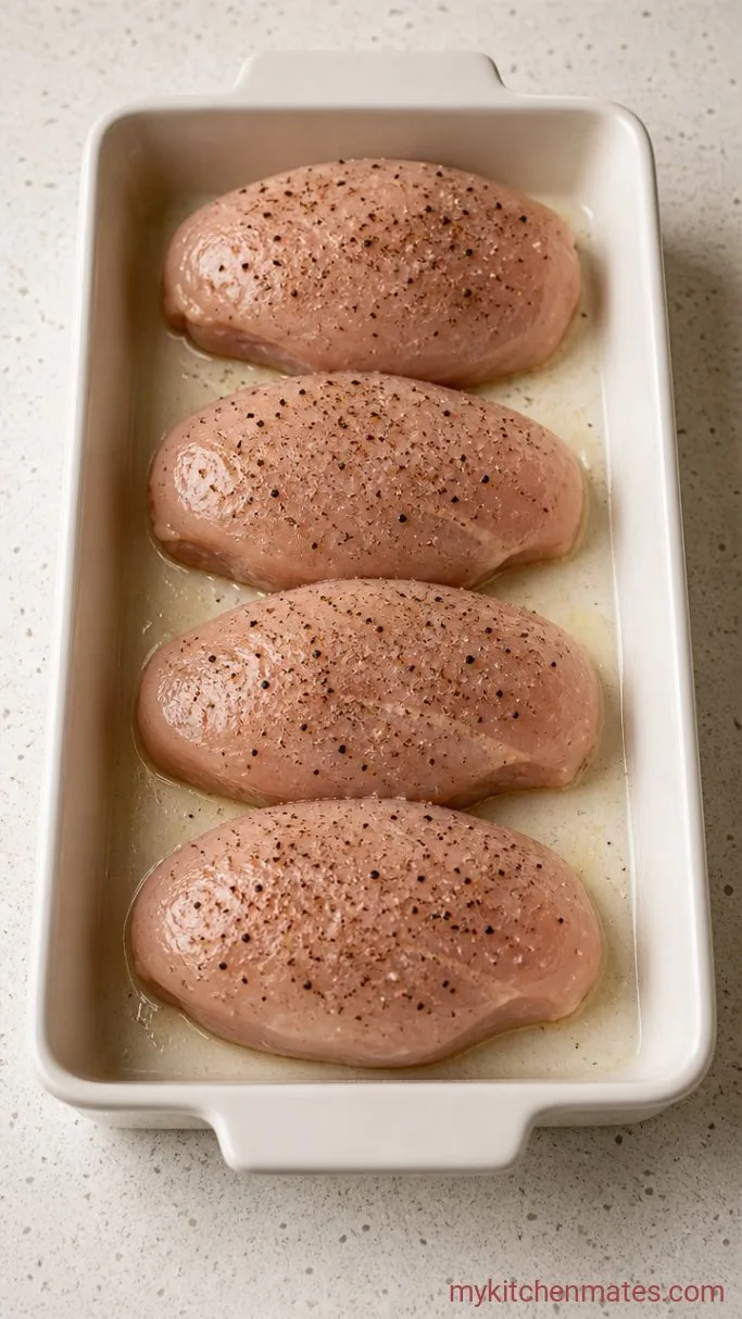 Step 1: Season and Arrange the Chicken