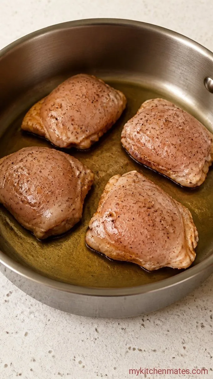 Step 1: Season and Brown the Chicken