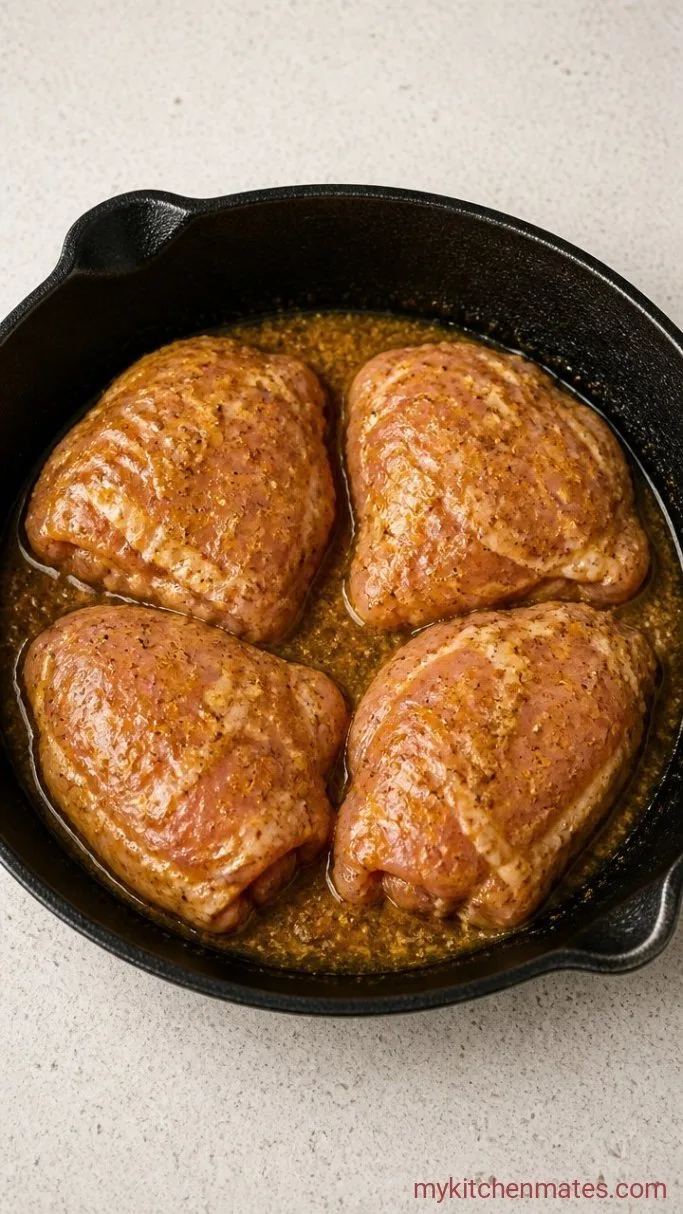 30-Minute Chicken Shawarma Wraps Step 1: Season and Marinate the Chicken
