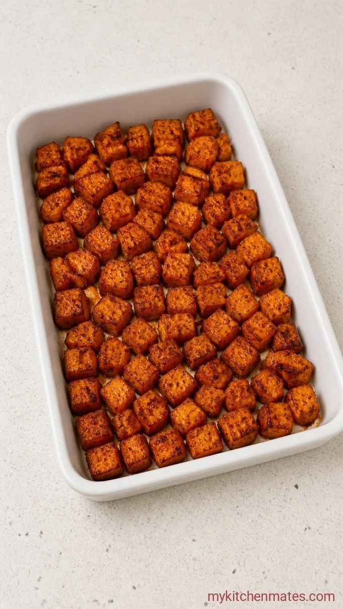 Crispy Sheet Pan Sweet Potato Black Bean Tacos Step 1: Season and Roast the Sweet Potatoes
