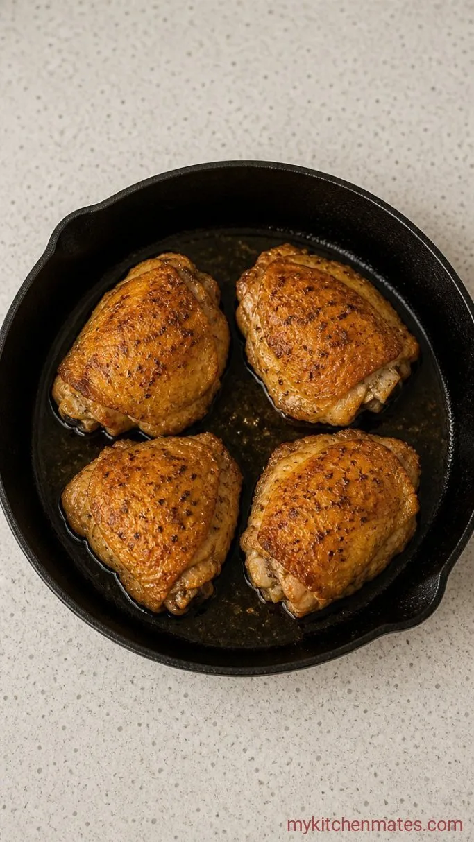 Step 1: Season and Sear the Chicken Thighs