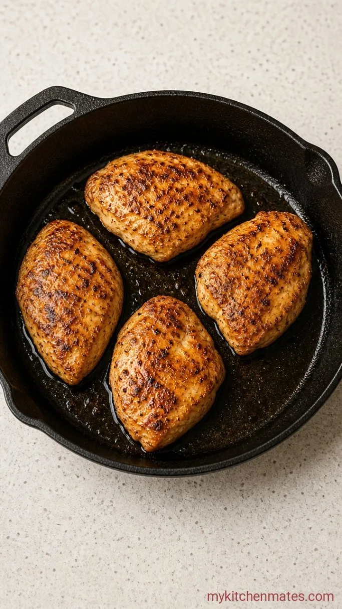 Quick Creamy Chicken Breasts with Cream of Chicken Soup Step 1: Season and Sear the Chicken