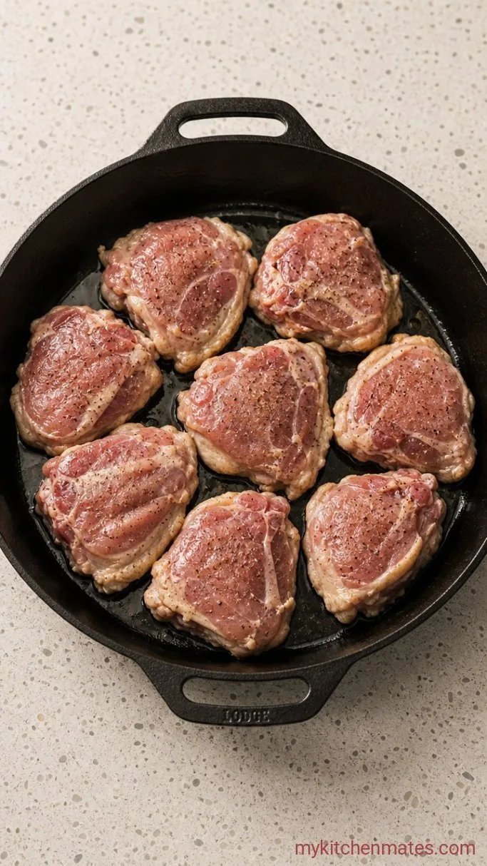 Step 1: Season and Sear the Chicken