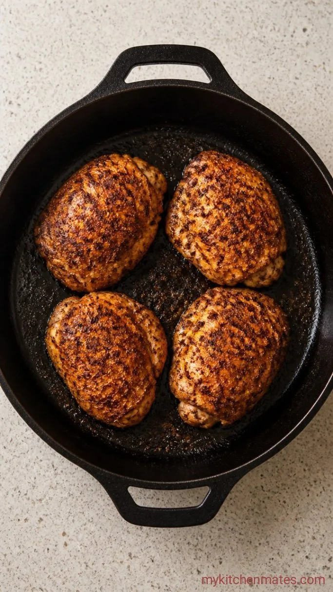 Quick BBQ Chicken Bowl with Black Beans and Corn Step 1: Season and Sear the Chicken