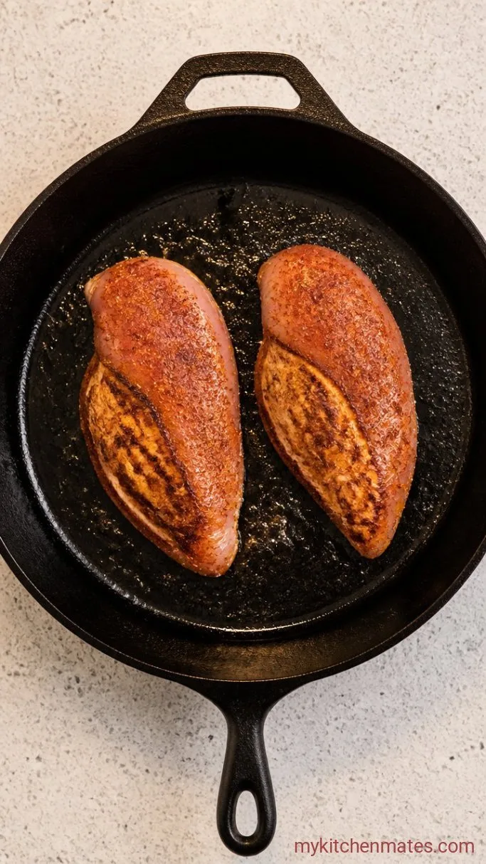 Step 1: Season and Sear the Chicken
