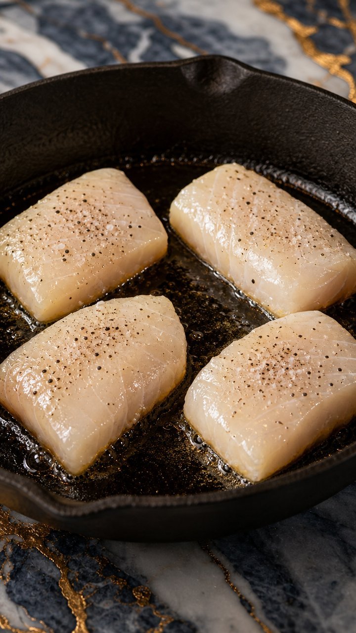 Step 1: Season and Sear the Halibut