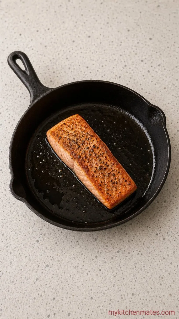 Step 1: Season and Sear the Salmon