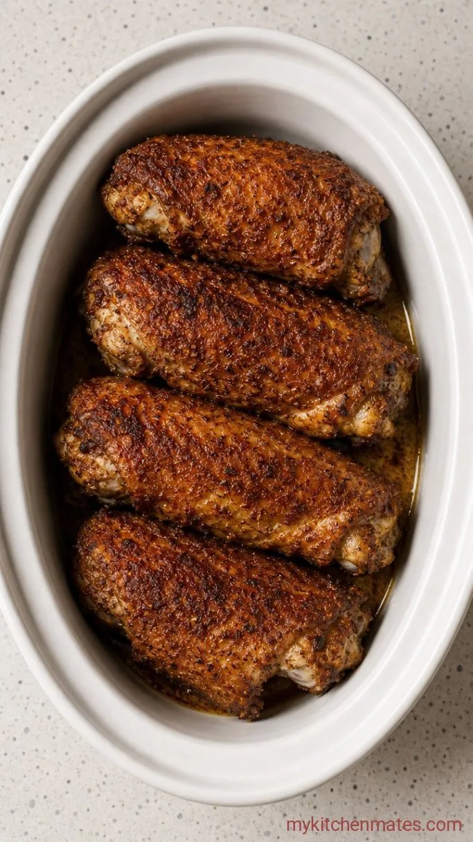 Step 1: Season and Sear the Turkey Wings