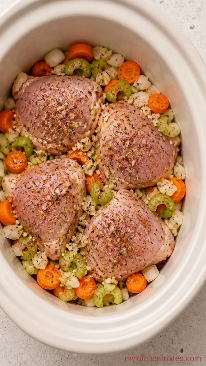 Step 1: Season the Chicken and Vegetables