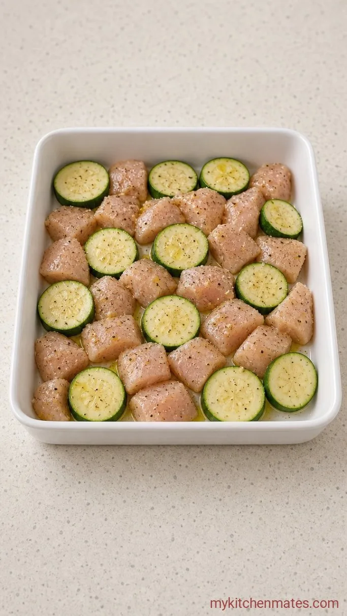 Step 1: Season the Chicken and Zucchini
