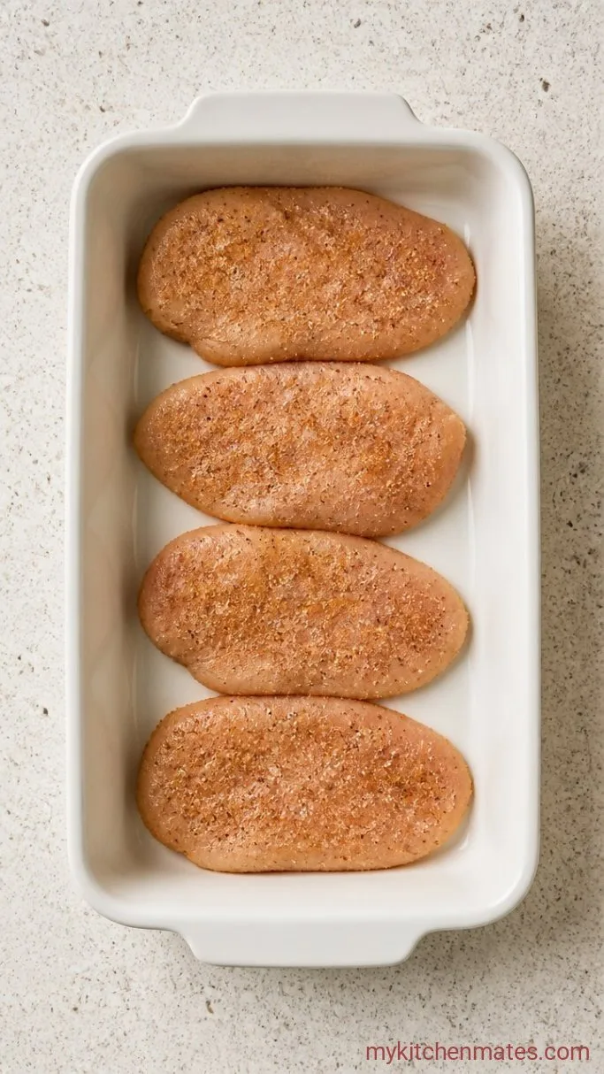 Bacon Wrapped Chicken Breast with Brown Sugar Glaze Step 1: Season the Chicken Breasts